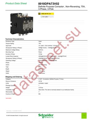 8910DPA73V02 datasheet  